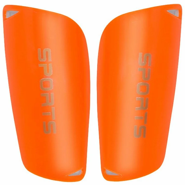 Linteore Welt098 1 Par de Plástico + Eva Slip-In Swinl Pads Soccer Pogu Protector Para Adultos - Naranja