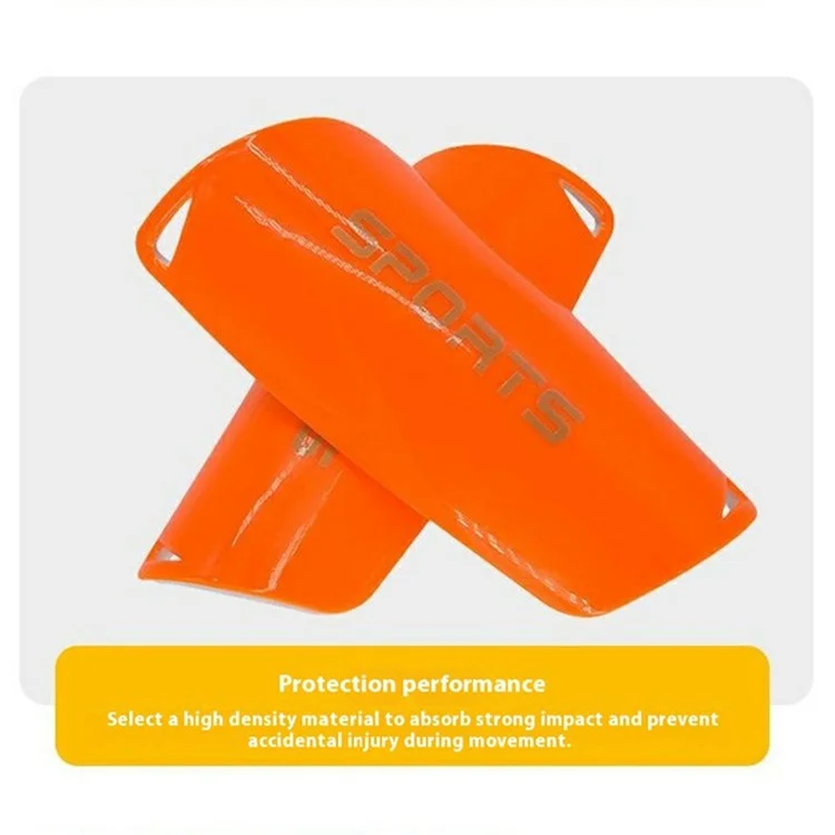 Linteore Welt098 1 Par de Plástico + Eva Slip-In Swinl Pads Soccer Pogu Protector Para Adultos - Naranja