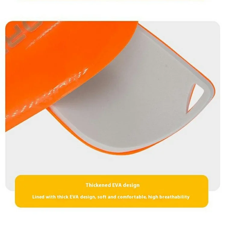 Linteore Welt098 1 Par de Plástico + Eva Slip-In Swinl Pads Soccer Pogu Protector Para Adultos - Naranja