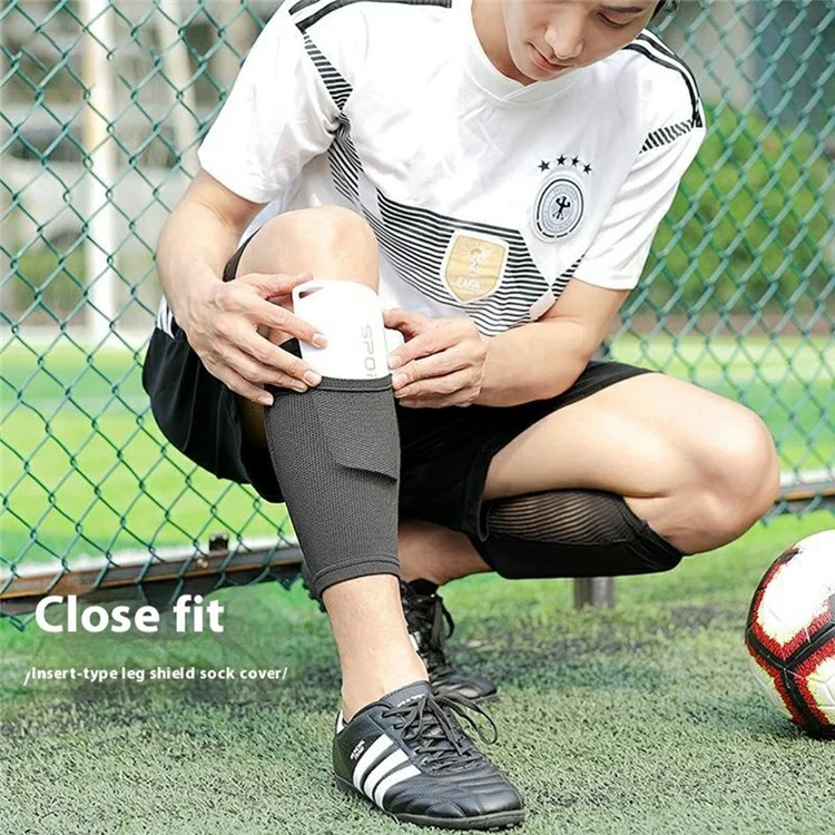 Linteore Welt098 1 Par de Plástico + Eva Slip-In Swinl Pads Soccer Pogu Protector Para Adultos - Naranja