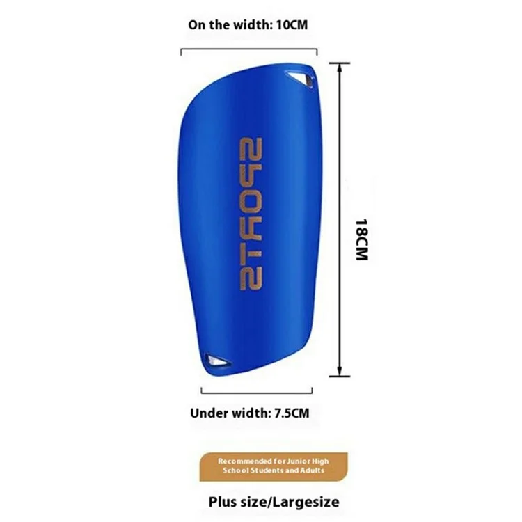 Linteore Welt098 1 Par de Plástico + Eva Slip-In Swinl Pads Soccer Pogu Protector Para Adultos - Naranja