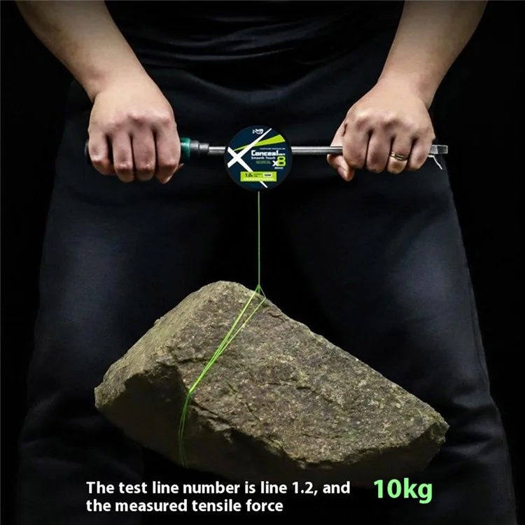150m Length 8 Strands Braided Fishing Line Green Super Strong PE Smooth Touch Fishing Line - 0.8