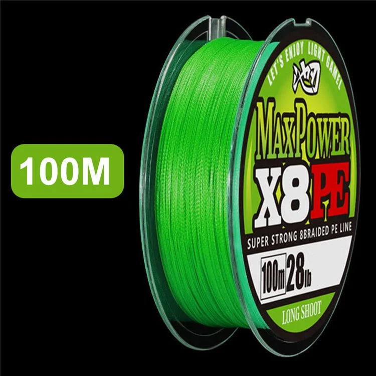 100m Comprimento 8 Fios Linha de Pesca da Abrasão Verde Resistente ao Fio de Pesca e PE - 0,6
