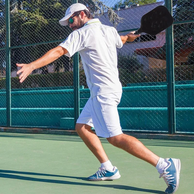 Portable Wooden Pickleball Paddle Set for Beginners with 2 Rackets + 4 Balls + Carry Bag - MP110