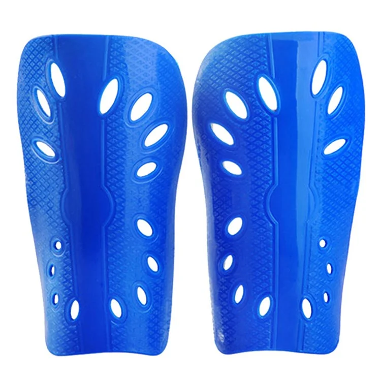 LINTORE WCLT136 1 par de espinilleras EVA+PP de doble capa deslizables para fútbol, protectores de piernas para adultos - Azul