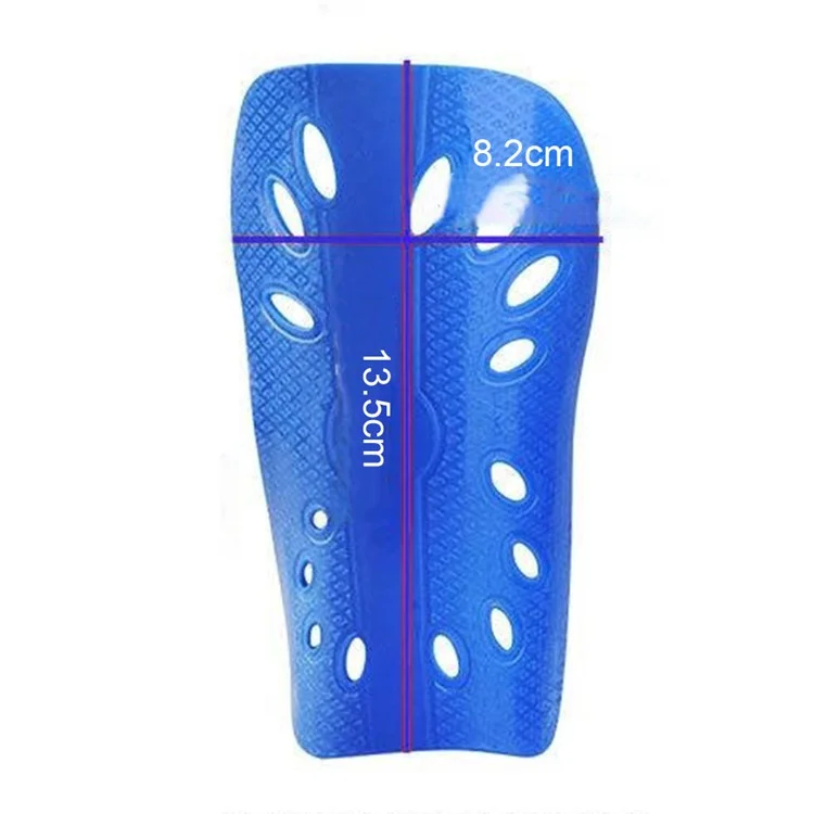 LINTORE WCLT136 1 Par Espinilleras EVA+PP Doble Capa Deslizantes Protectores de Pierna para Fútbol Deportes para Niños - Azul