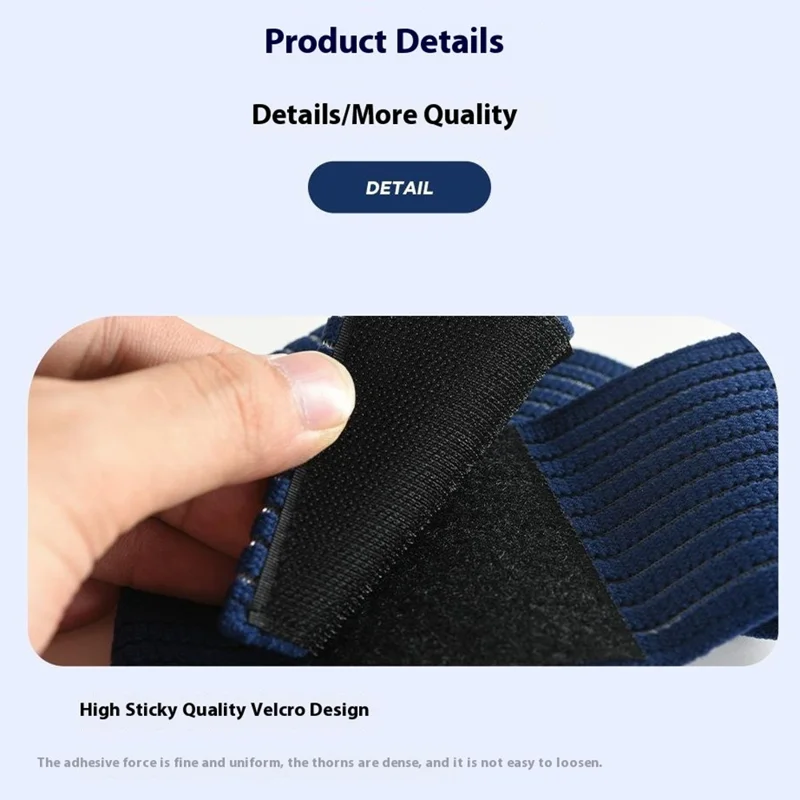 AB122 120cm Outdoor Sports Calf Wrap Elastic Compression Strap Fixing Bandage Calf Guard - Blue