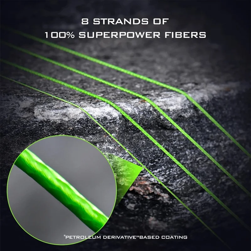 LEO 28193 150 m, 8-warstwowa pleciona żyłka wędkarska z polietylenu, gładkie rzucanie, wysoka wytrzymałość, drut wędkarski - 0,6