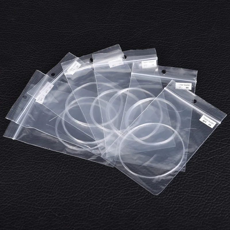 LEO 27965 9ft Taper Leader 0X - 6X Wysoka Wytrzymałość Fly Fishing Tonąca Przezroczysta Linka - 0X