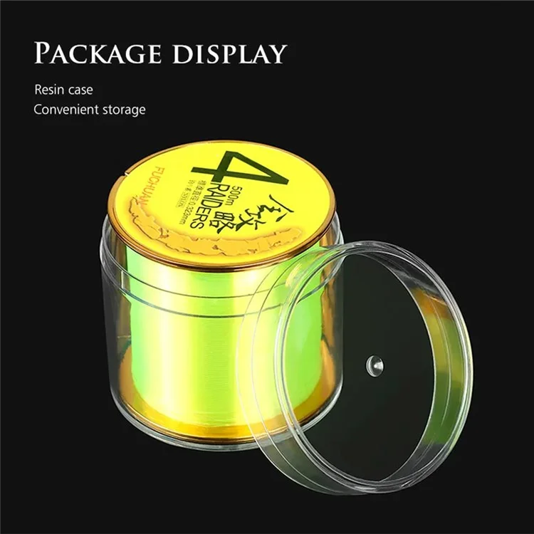 500 m abrasion-resistant fishing line with long range, nylon thread - Coffee 1.0#