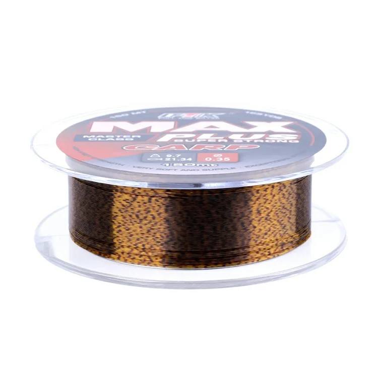 Línea de pesca monofilamento de nailon FTK 150m revestida con fluorocarbono invisible y biónica con puntos - Tamaño 0.8