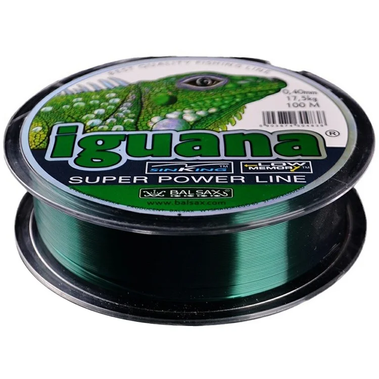 Línea de pesca FISHKING de 100 m de color verde oscuro de nailon, de alta resistencia para pesca de mar - 0,16 mm