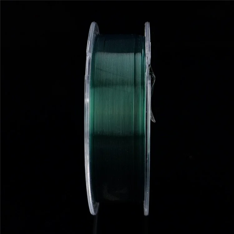 Línea de pesca FISHKING de 100 m de color verde oscuro de nailon, de alta resistencia para pesca de mar - 0,16 mm