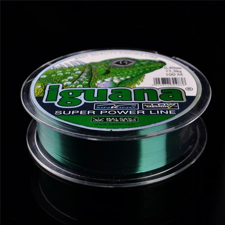 Línea de pesca FISHKING de 100 m de color verde oscuro de nailon, de alta resistencia para pesca de mar - 0,16 mm