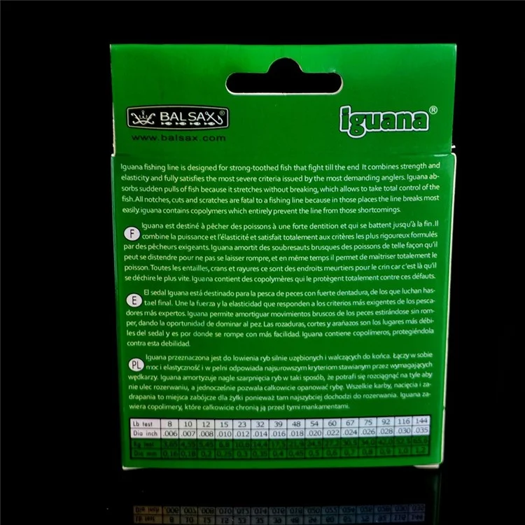 Línea de pesca FISHKING de 100 m de color verde oscuro de nailon, de alta resistencia para pesca de mar - 0,16 mm