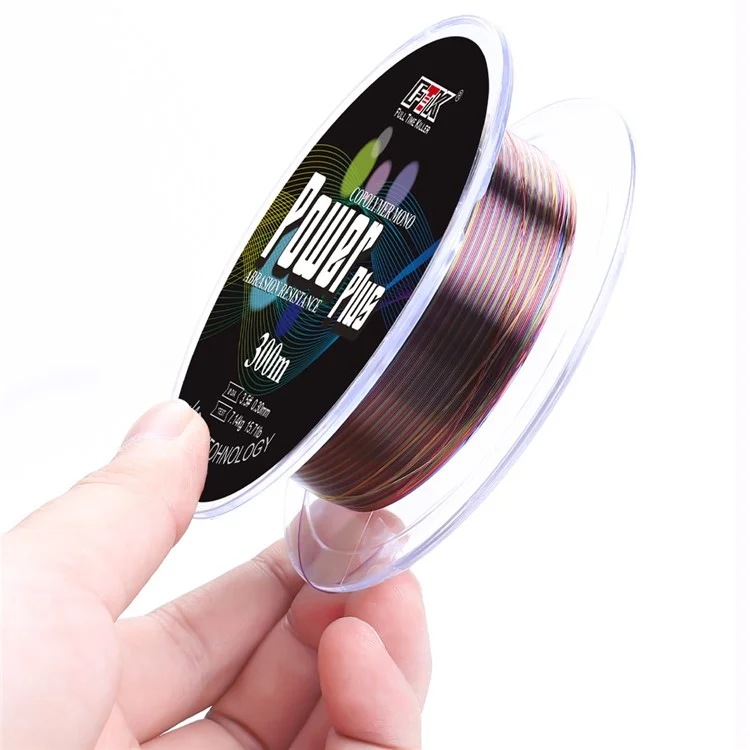 Linha de pesca principal FTK 300m de nylon invisível resistente à abrasão para pesca no mar - Tamanho 0.8