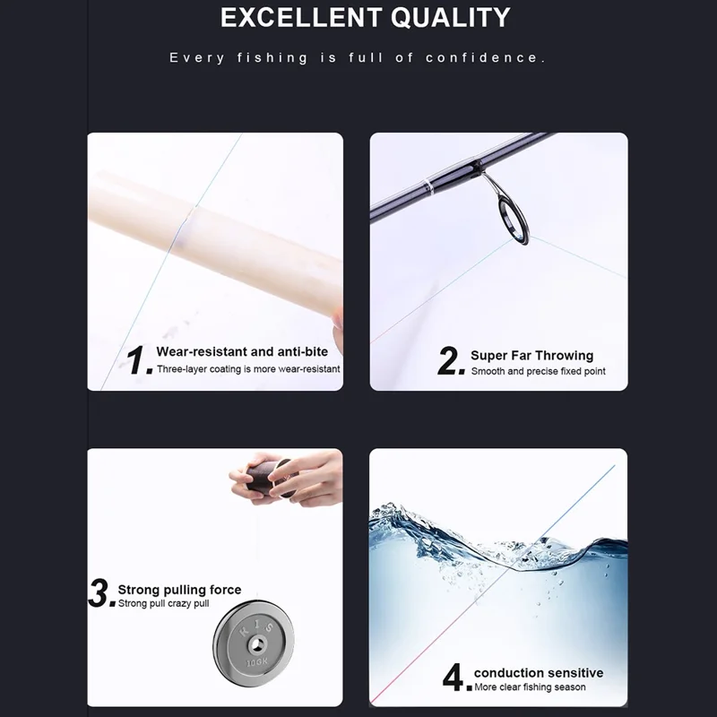 FTK 500m Nylon Invisible Fishing Line Abrasion Resistant Sea Fishing Main Line - Size 1.5