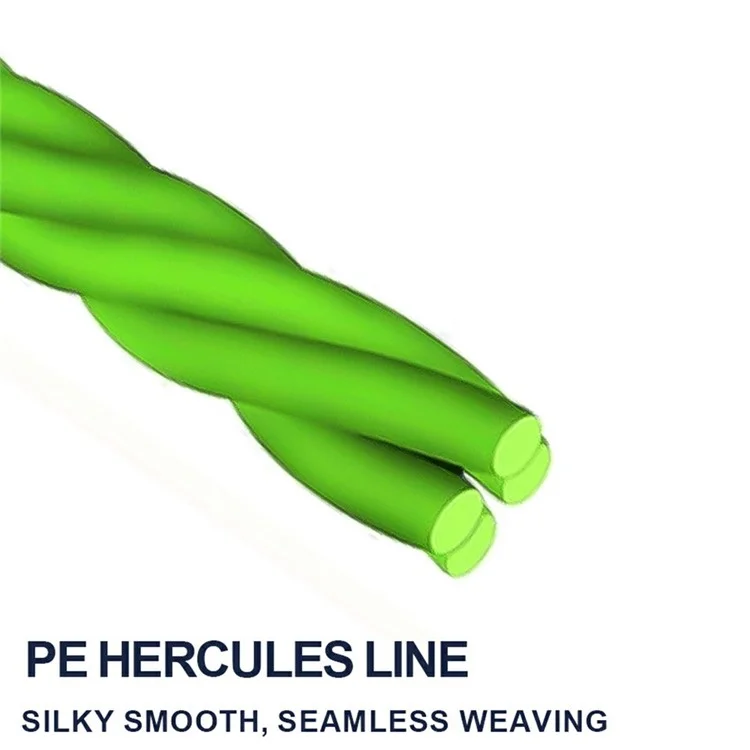 FTK 300m Light Green PE 4 Strands Braided Fishing Line Super Strong Fishing Main Line - Size 0.4