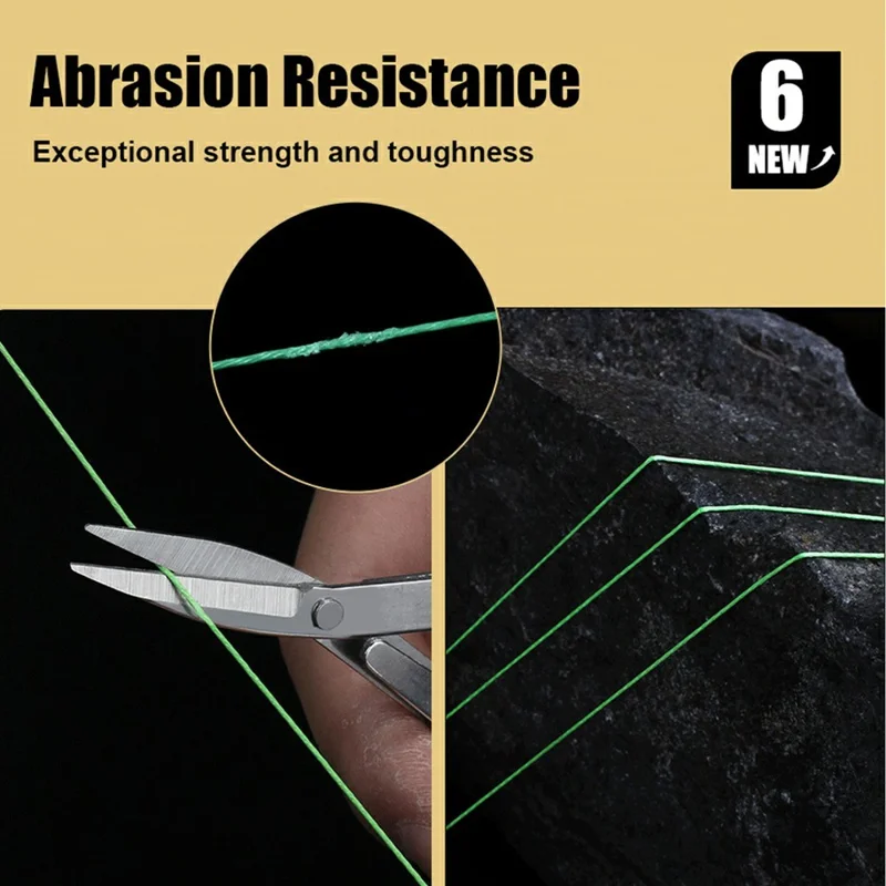 FTK 300m Multicolor PE 4 Strands Braided Fishing Line Super Strong Fishing Main Line - Size 0.6