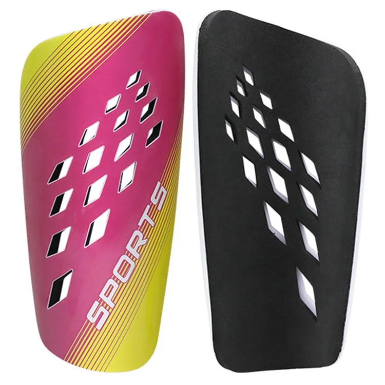 LINTORE 032 M Taglia 1 Coppia PP + EVA Parastinchi da calcio per bambini e adulti Protezione per la gamba per allenamento e partite di calcio - Rosa