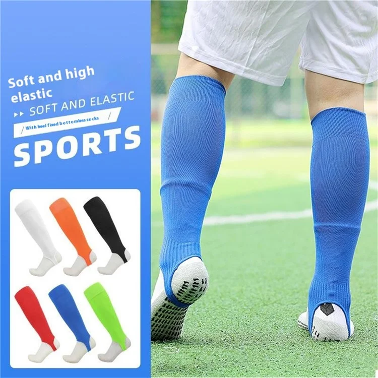LINTORE 1 Pair Soccer Compression Leg Sleeves M Size Children Sports Sweat-Wicking Calf Sleeves - Blue