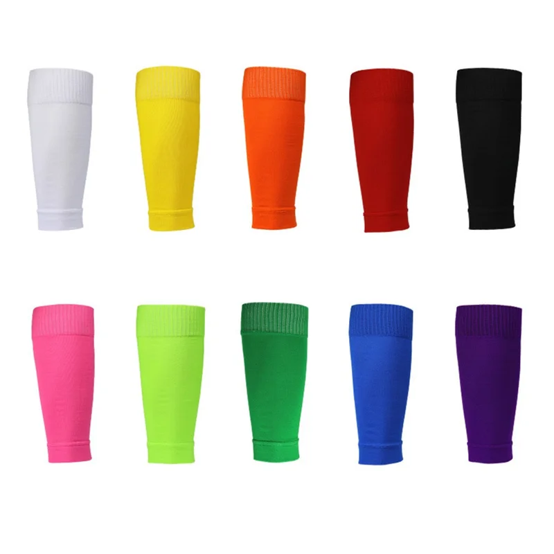 LINTORE 1 Pair Soccer Compression Leg Sleeves M Size Children Sports Sweat-Wicking Calf Sleeves - Sapphire