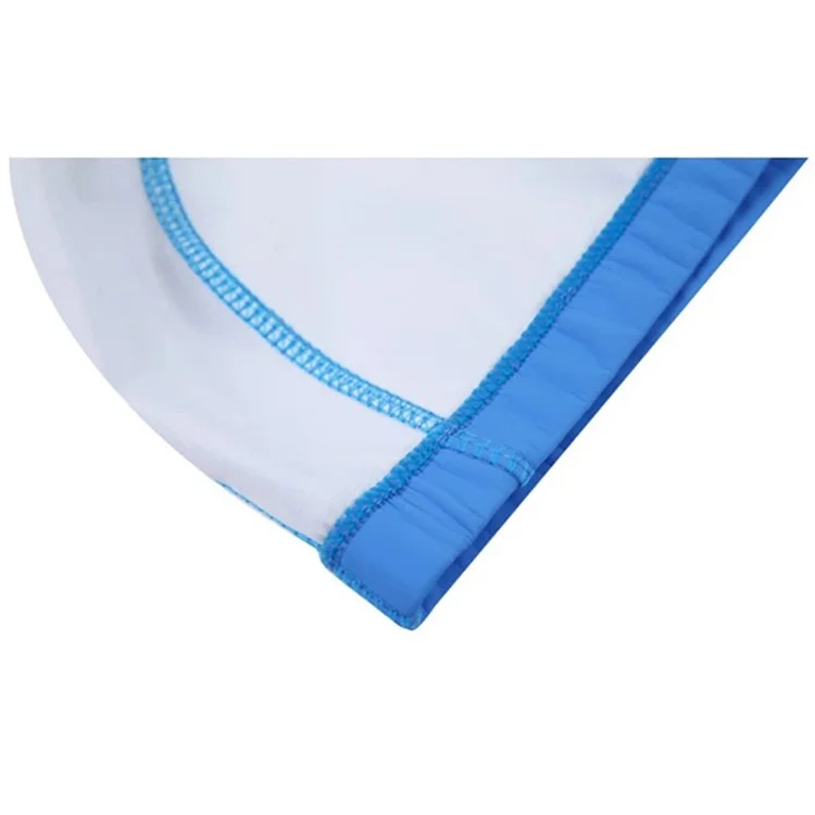 Bonnet de natation pour enfants en PU, Protection capillaire étanche, Design Dauphin - Rose