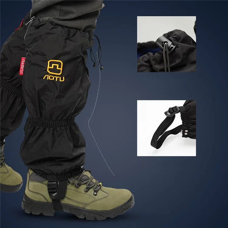 AOTU 1 Paio di Ghette Impermeabili in Tessuto Oxford Proteggi Gambe per Outdoor, Escursionismo, Arrampicata, Sci