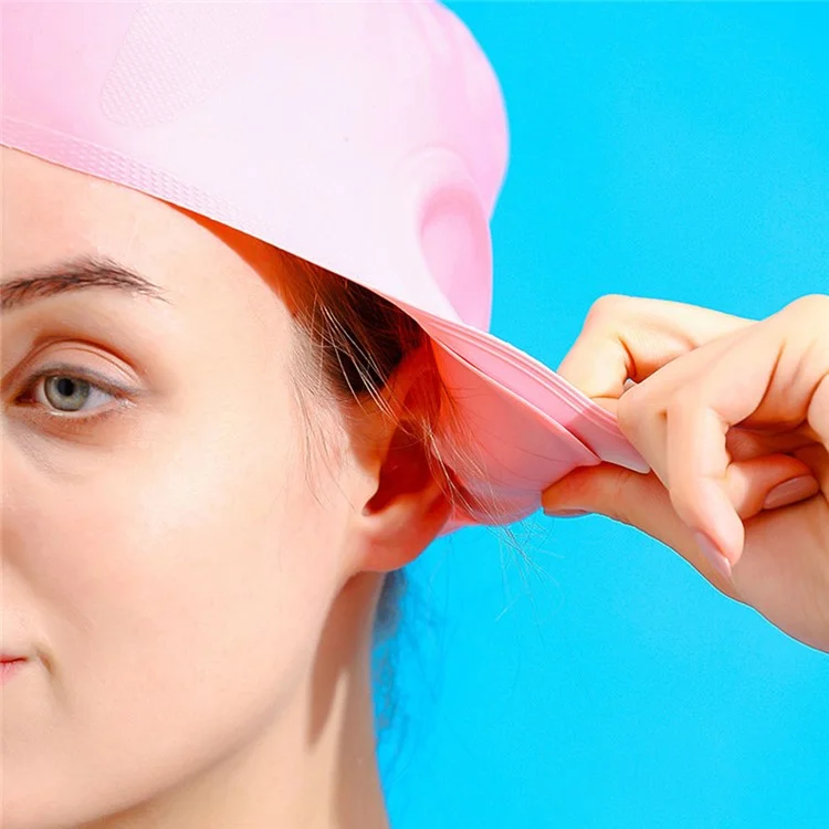 WAVE SC-4617 Casquette de natation en silicone de couleur unie Protecteur d'oreilles professionnel pour hommes et femmes - Blanc