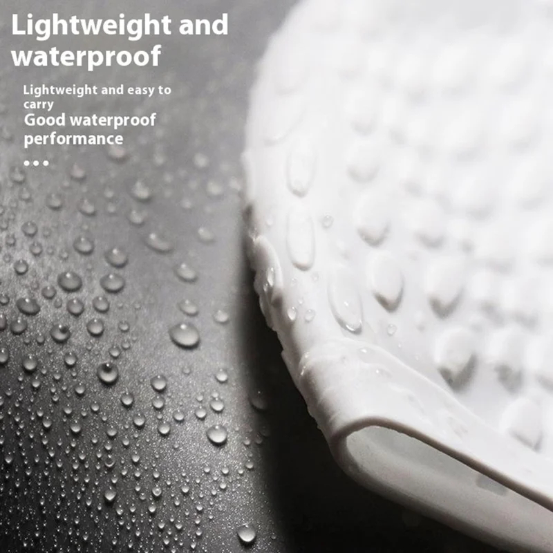 WAVE SC4616 Elastic Silicone Swimming Cap for Men Women Non Slip Waterproof Pool Hat - Black