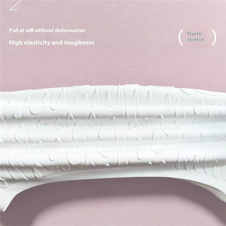 RESHEIR Cuffia da Nuoto in Silicone per Adulti Impermeabile, Alta Elasticità, Antiscivolo - Bianco, 24x19cm