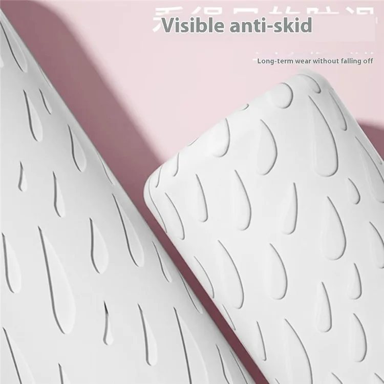 RESHEIR Cuffia da Nuoto in Silicone per Adulti Impermeabile, Alta Elasticità, Antiscivolo - Bianco, 24x19cm