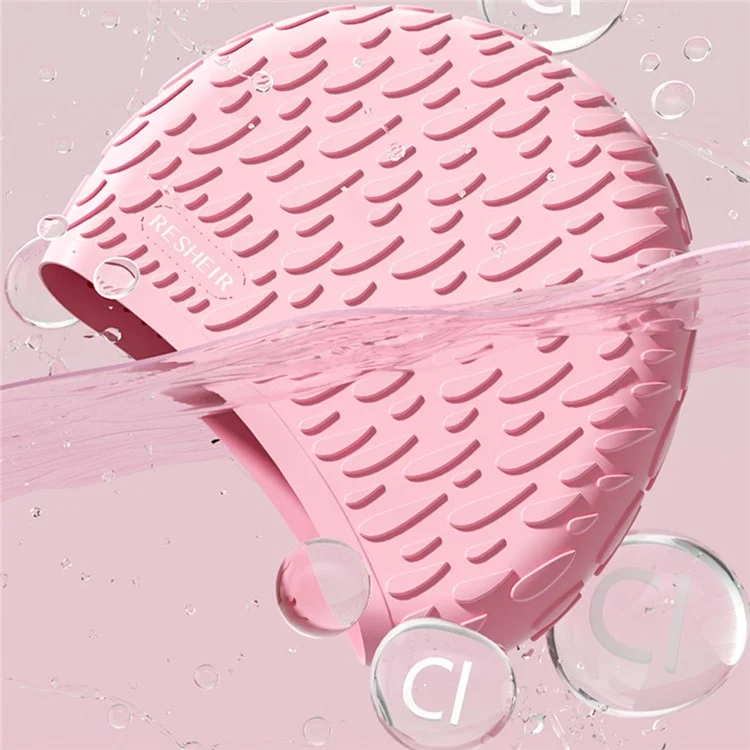 RESHEIR Cuffia da Nuoto in Silicone per Adulti Impermeabile, Alta Elasticità, Antiscivolo - Bianco, 24x19cm