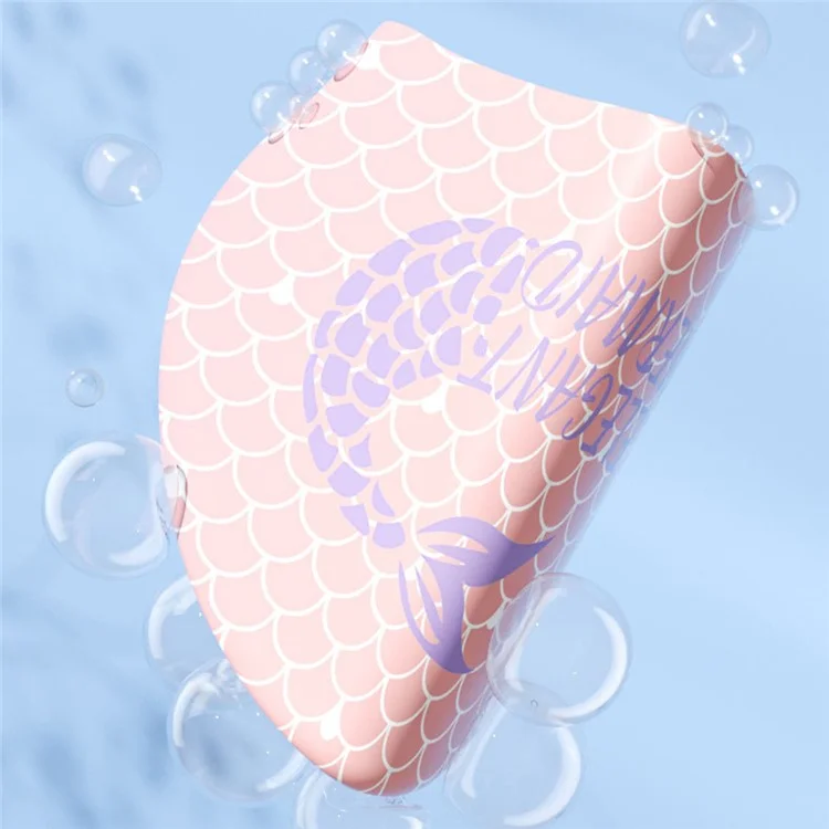 Cuffia da Nuoto per Donne con Motivo Sirena, Protezione Orecchie Antiscivolo in Silicone, 24x20cm