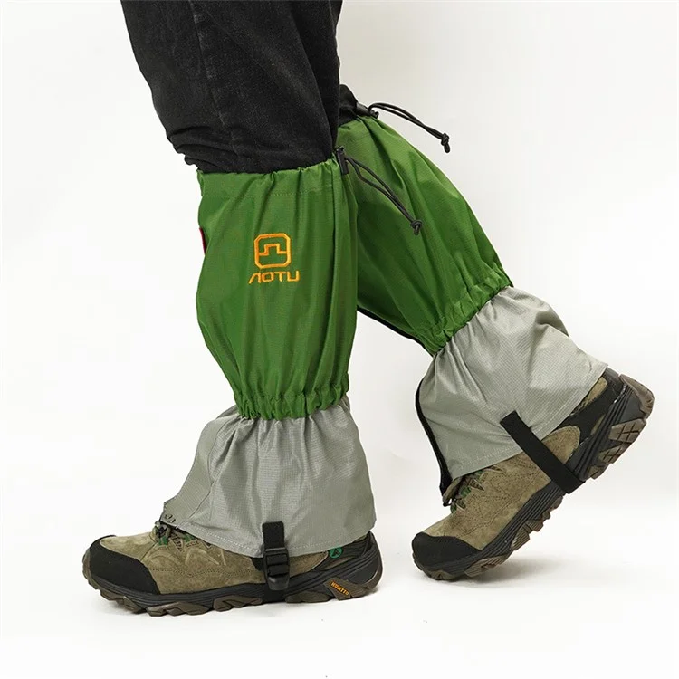 AOTU 1 Par Variador de Nieve Impermeable Para al Aire Libre Skiing Nylon Patid Path Paiter Cubierta - Verde