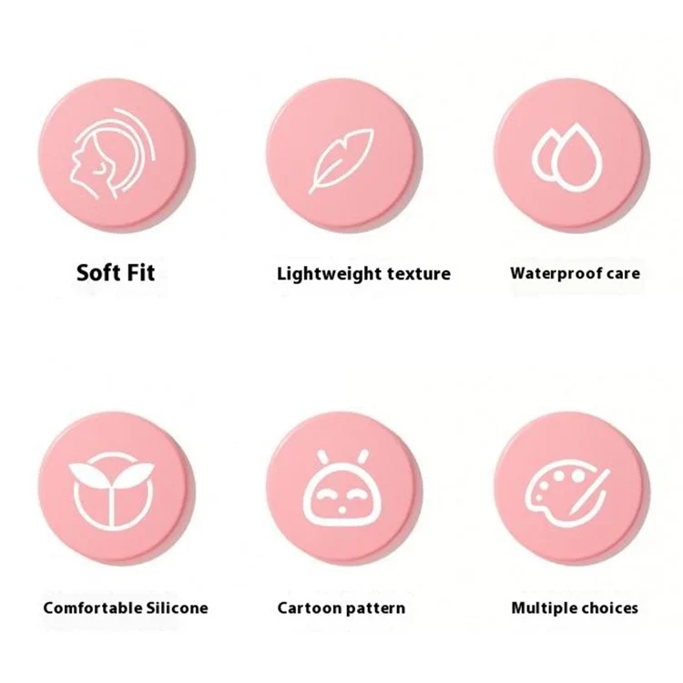 Touca de Natação de Silicone com Desenho Infantil, Proteção Impermeável para Orelhas, 22,5x19,5cm - Estrela-do-mar Amarela