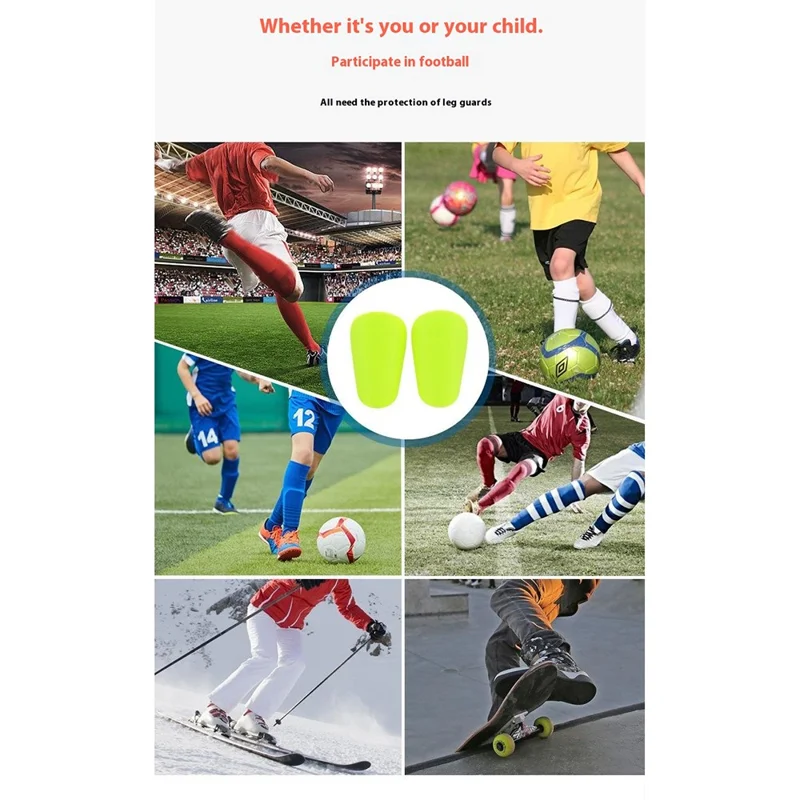 1 Pair Mini Soccer Shin Guards For Kids Thickened Insert PP + EVA Football Protective Gear - Rose