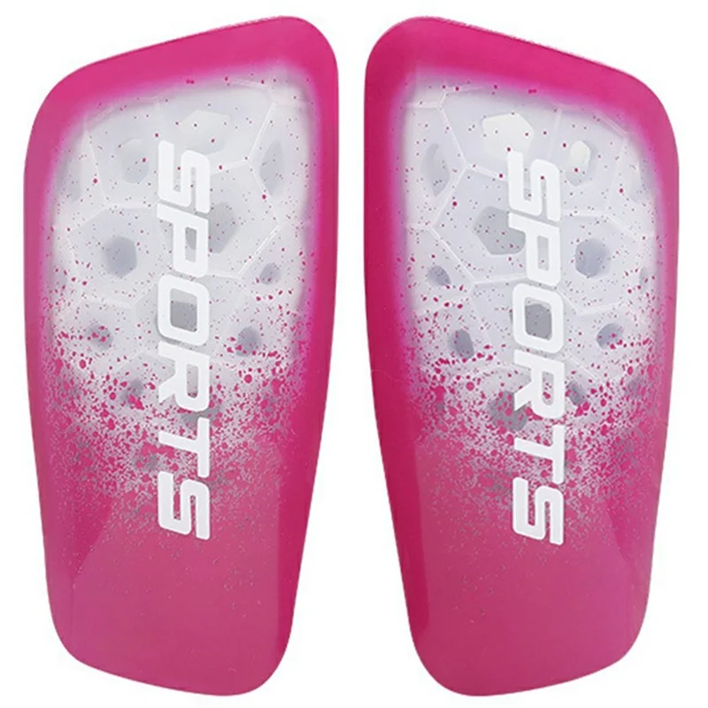 LINTORE 1 Par de Protetores de Canela para Futebol Profissional com Meias Longas, Tamanho G - Rosa