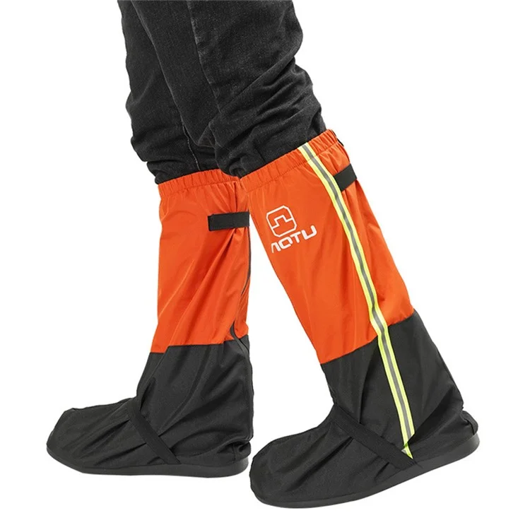 AOTU 1 Coppia di Gambali Impermeabili da 240T Pongee per la Neve Outdoor Arrampicata Sci - Arancione / L