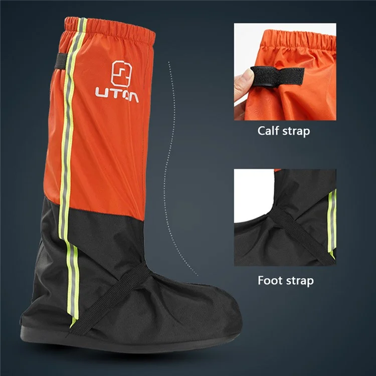 AOTU 1 Coppia di Gambali Impermeabili da 240T Pongee per la Neve Outdoor Arrampicata Sci - Arancione / L