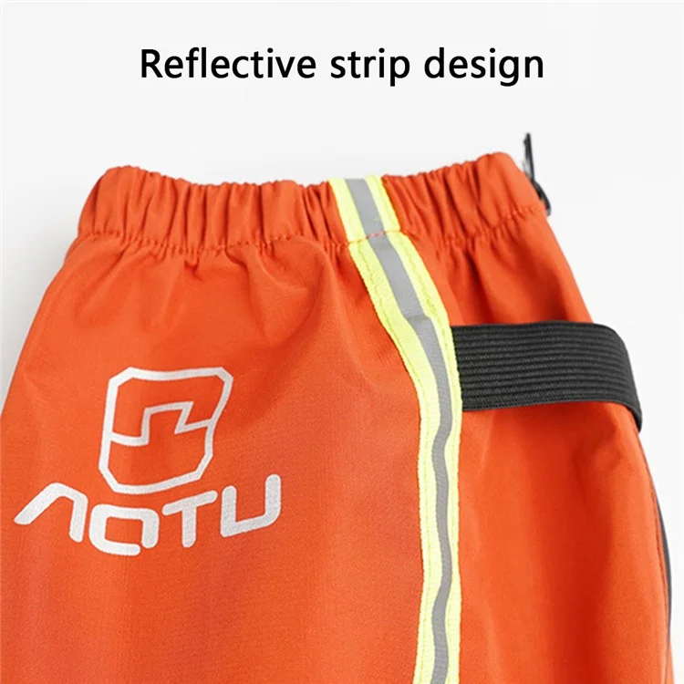AOTU 1 Coppia di Gambali Impermeabili da 240T Pongee per la Neve Outdoor Arrampicata Sci - Arancione / L