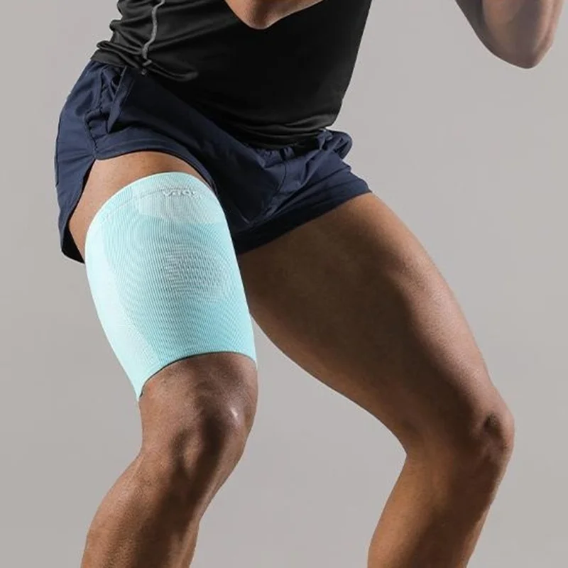 VBOSI 5187V 1Pc Size M Thigh Support Compression Sleeve for Outdoor Running Sports Protective Gear - Grey