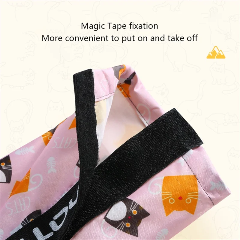 AOTU 1 Pair Waterproof Snow-proof Leg Gaiters Kids Outdoor Climbing Skiing Calf Cover - L / Pink Cat Pattern