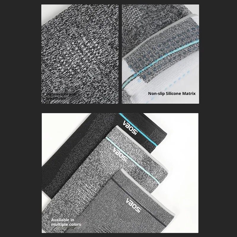 VBOSI 0187V 1PC Compression Calf Sleeve M Size, 30-37cm Sports Leg Support for Basketball Running Cycling - Black