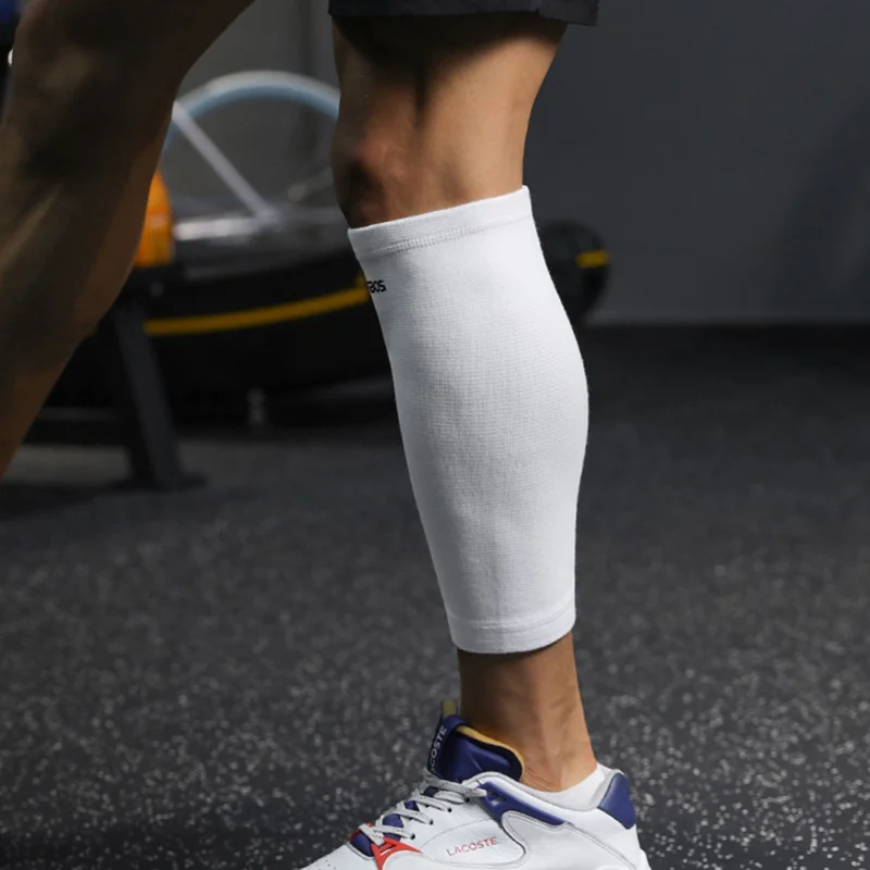 VBOSI 4007V 1PC Calf Compression Sleeve Leg Compression Socks Shin Splints Support for Running Cycling - White  /  M