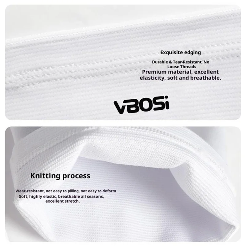 VBOSI 4007V 1PC Calf Compression Sleeve Leg Compression Socks Shin Splints Support for Running Cycling - White  /  M