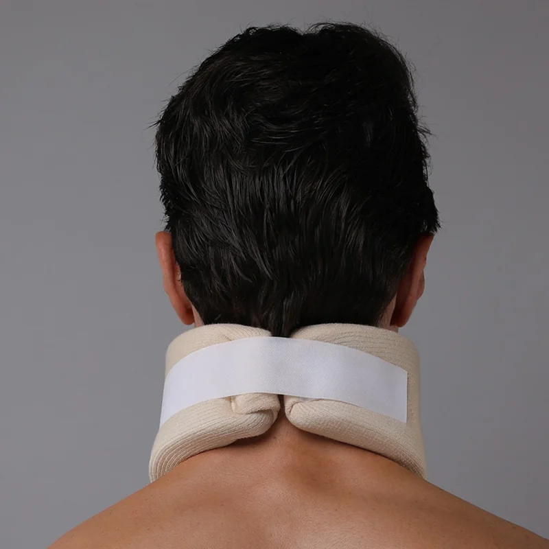 VBOSI 1722V Collier Cervical Réglable Support Cervical en Mousse Protecteur de Cou - Beige / M