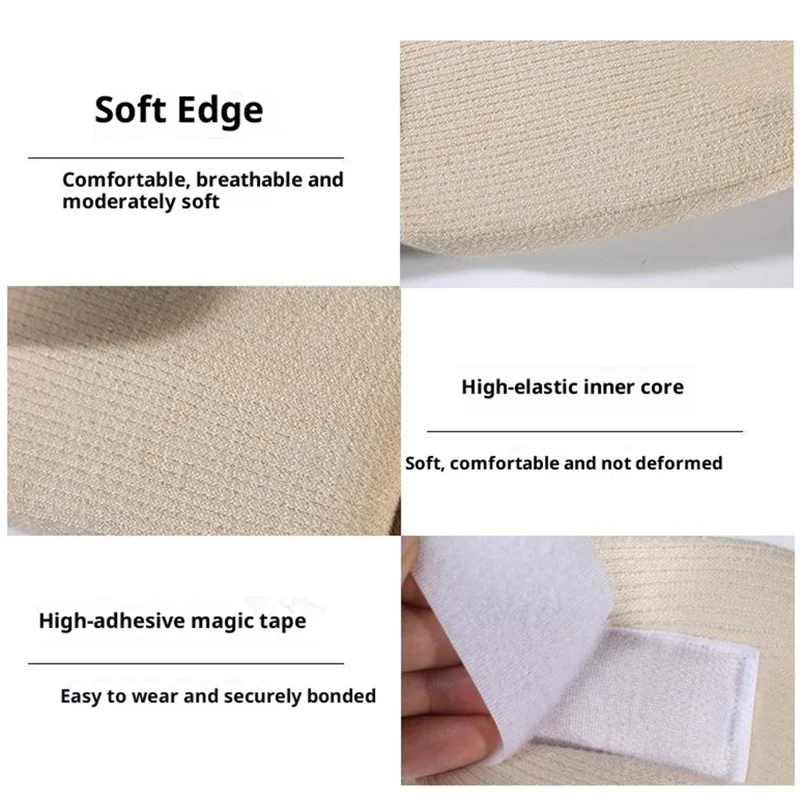 VBOSI 1722V Collier Cervical Réglable Support Cervical en Mousse Protecteur de Cou - Beige / M