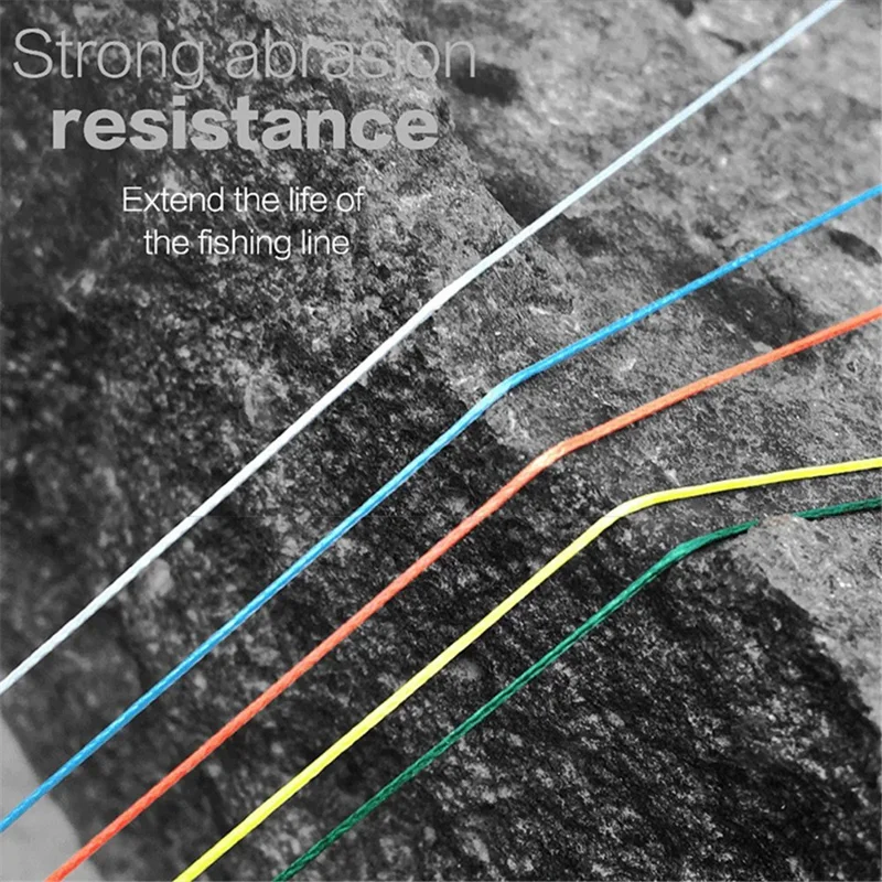 JOF 3.0# Carp Fishing Line 18.7kg Pull Force 8 Strands Braided PE Wire Fishing Tackle, 100m - Multi-color