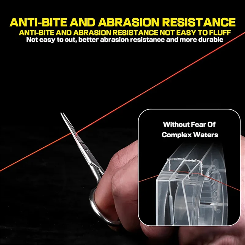 JOF 100m 5.0# 9 Strand Anti-bite Anti-wear Fishing Line High Strength PE Woven Fishing Wire - Multi-color